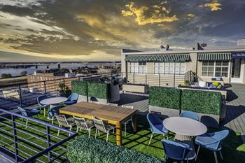 Amazing rooftop deck with 360 degree views of downtown memphis, both bridges, & river.