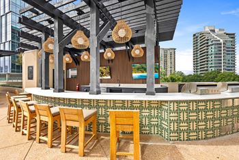 Outdoor grilling area
