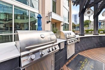 Outdoor grilling area