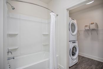 Full-size washer & dryer in every unit