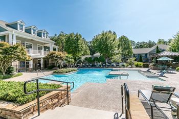 Resort-style swimming pool