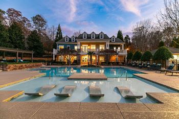 Resort-style swimming pool