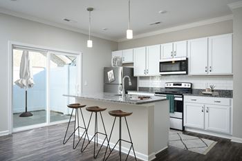 Stainless steel & black whirlpool appliances