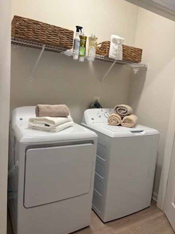 Full size washer & dryer included