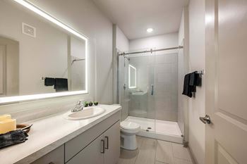 Tile surround bathtub and shower
