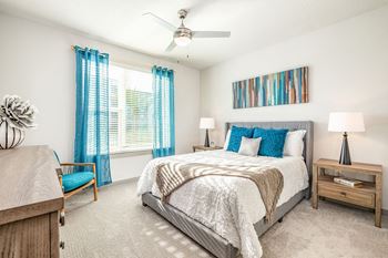 Carpeted bedroom floors