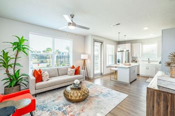 Wood-style plank flooring