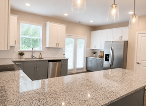 Winder apartment for rent - kitchen with natural stone countertops