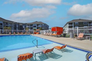 Poolside sundeck