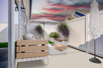 Expansive all enclosed patio