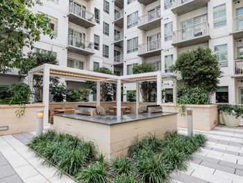 Rooftop grilling area