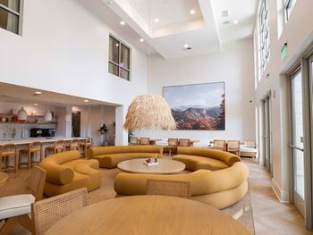 Resident lounge with tv , coffee station, and complimentary wifi