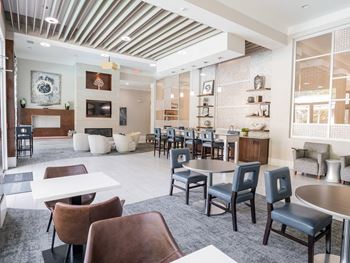 Clubhouse with entertainment space