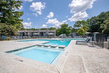 Resort style swimming pool