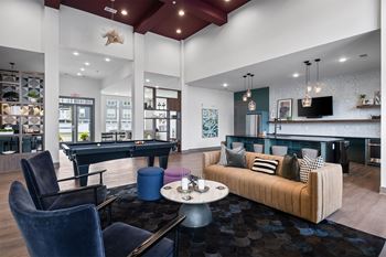 Two clubhouses with entertainment space