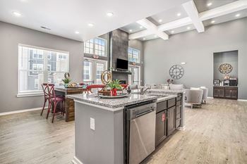Two clubhouses with entertainment space
