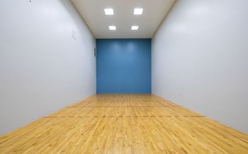 Indoor racquetball court