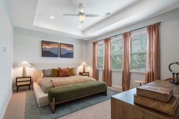 High ceilings & expansive windows