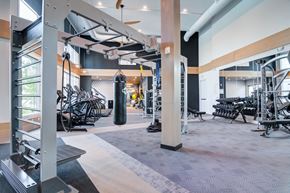Sugar Hill apartment for rent - A gym with a variety of equipment including weights and cardio machines.