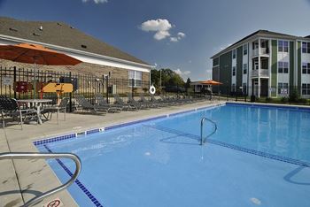 Heated outdoor saltwater pool