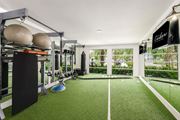 Maitland apartment for rent - A gym with a green floor and white walls.