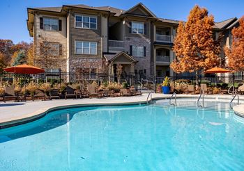 Salt-water swimming pool with spacious sundeck