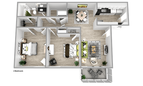 Floor plan for 2 beds, 1 bath, 1150 sqft