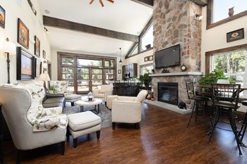 Mountain high, our well-appointed clubhouse