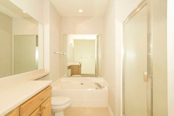 Garden tubs with 4' walk-in seated showers