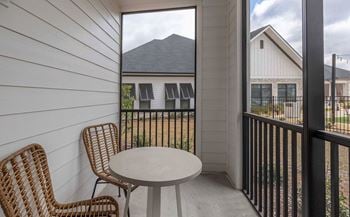Sunrooms and/or balcony in select units