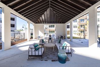 Outdoor pavilion for social gatherings