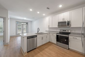 Subway tile backsplash