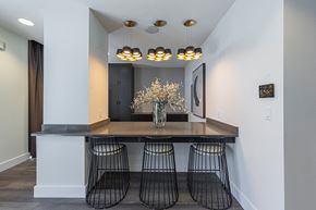 Fort Lauderdale apartment for rent - a dining room with a table and three chairs