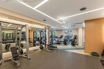 State-of-the-art fitness center with cardio, weight room and wellbeats fitness-on-demand