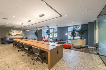 Business center with co-working space