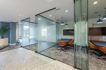 Business center with co-working space