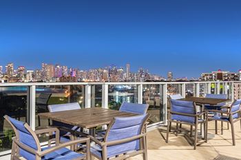 Expansive views of the miami skyline