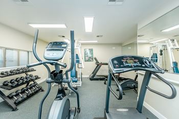 Fitness center w/ cardio & weight training equipment