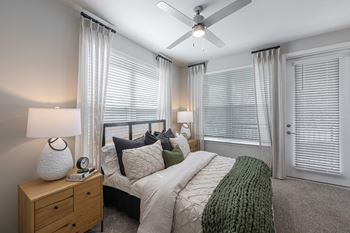 Carpeted bedrooms