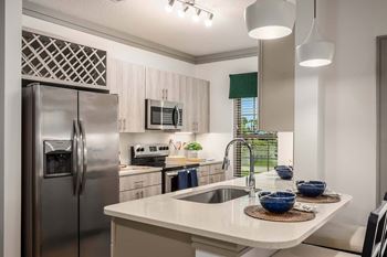 Designer tile backsplashes in kitchen