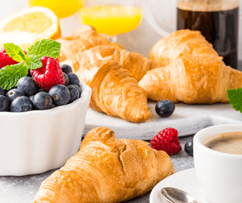 Free continental breakfast monday-friday