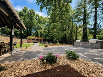 Outdoor grilling station w/ picnic area