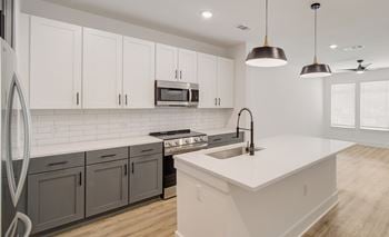Contemporary shaker-style cabinetry