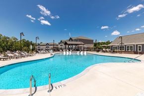 Easley apartment for rent - A large swimming pool with a 5 feet marking on the side.