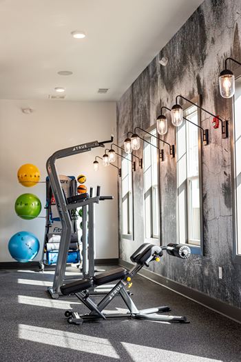 Fitness center with cardio and free weights