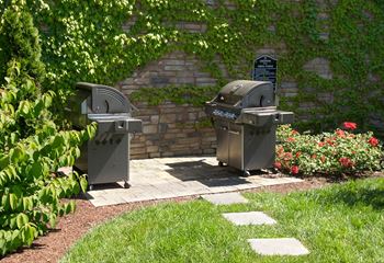 Outdoor grilling area