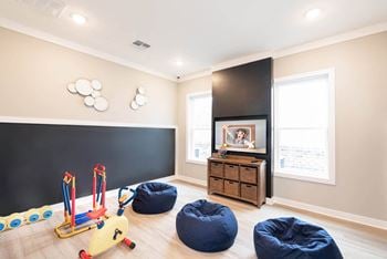 Kids corner within fitness studio area
