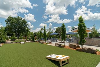Two outdoor game areas and one leisure mound