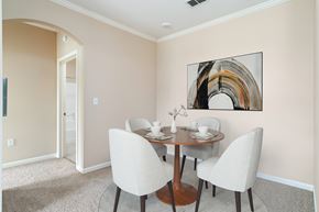 Johnson City apartment for rent - A dining room with a round table and chairs.