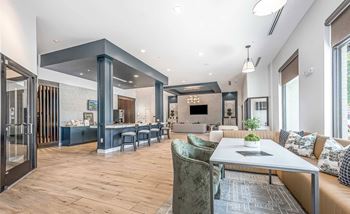 Game room with pool table